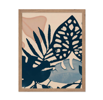 Pink Botanical Leaves