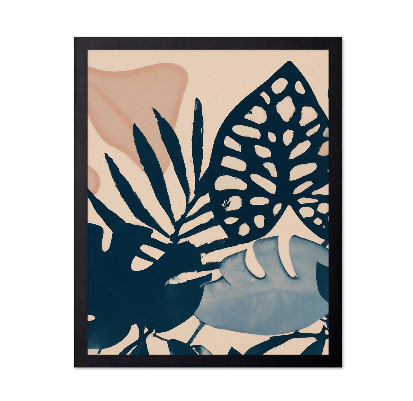 Pink Botanical Leaves