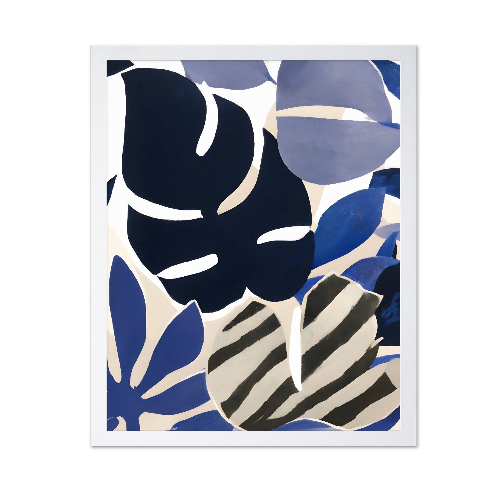 Blue Botanical Pattern