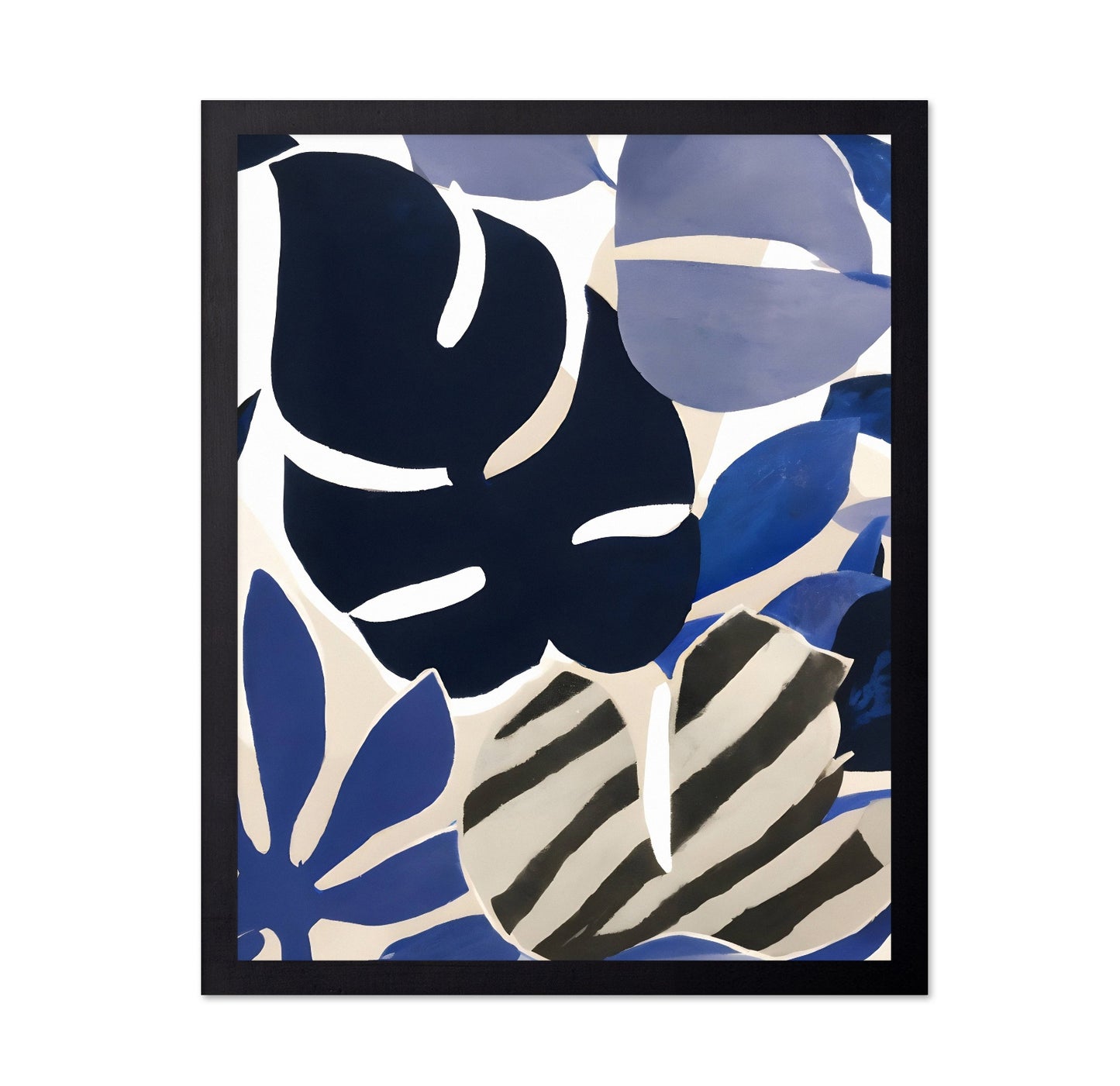 Blue Botanical Pattern