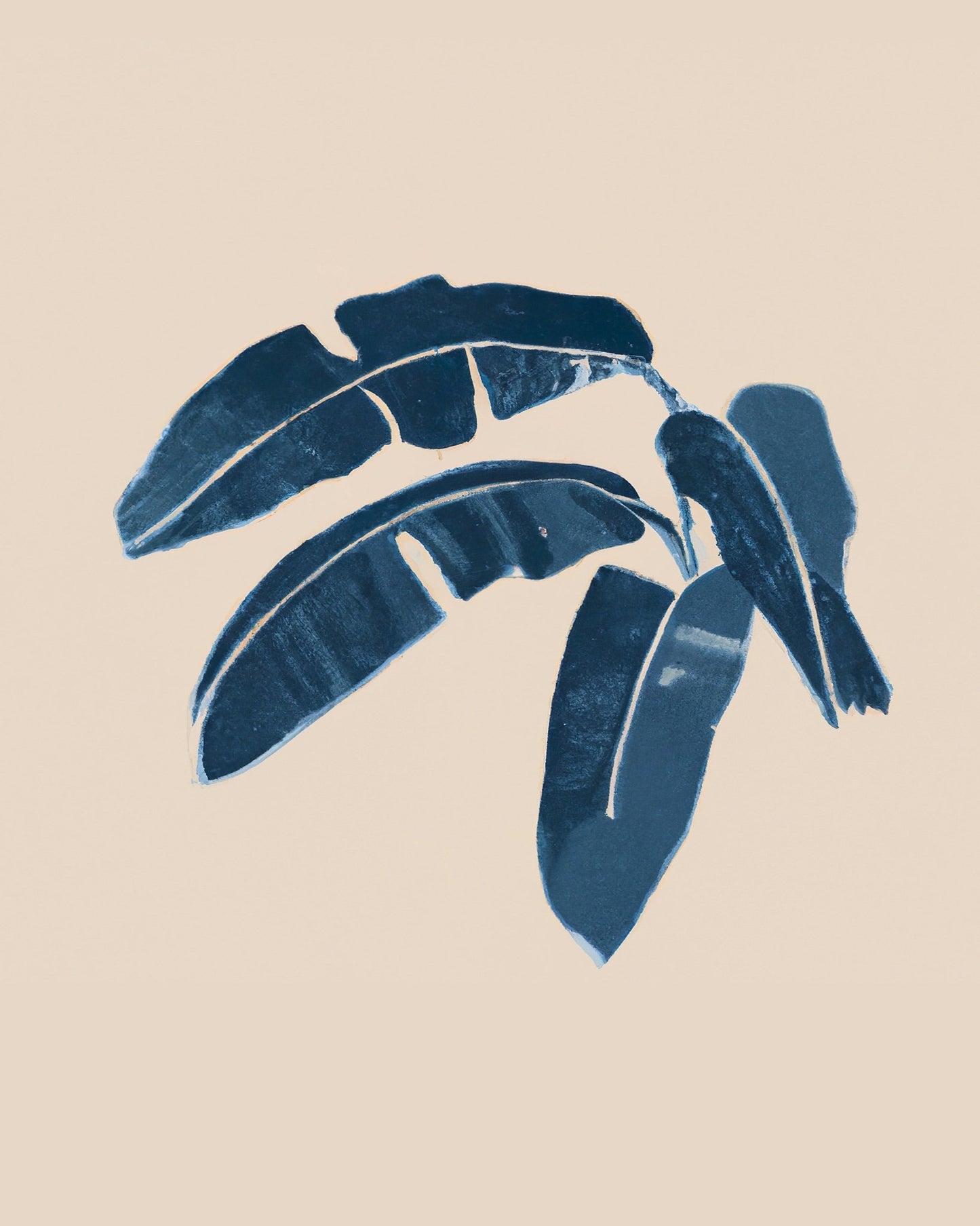 Indigo Palm Leaves
