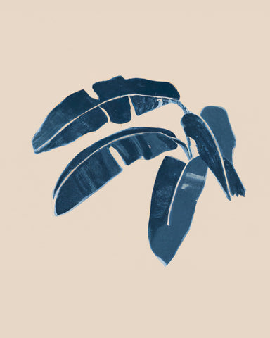 Indigo Palm Leaves