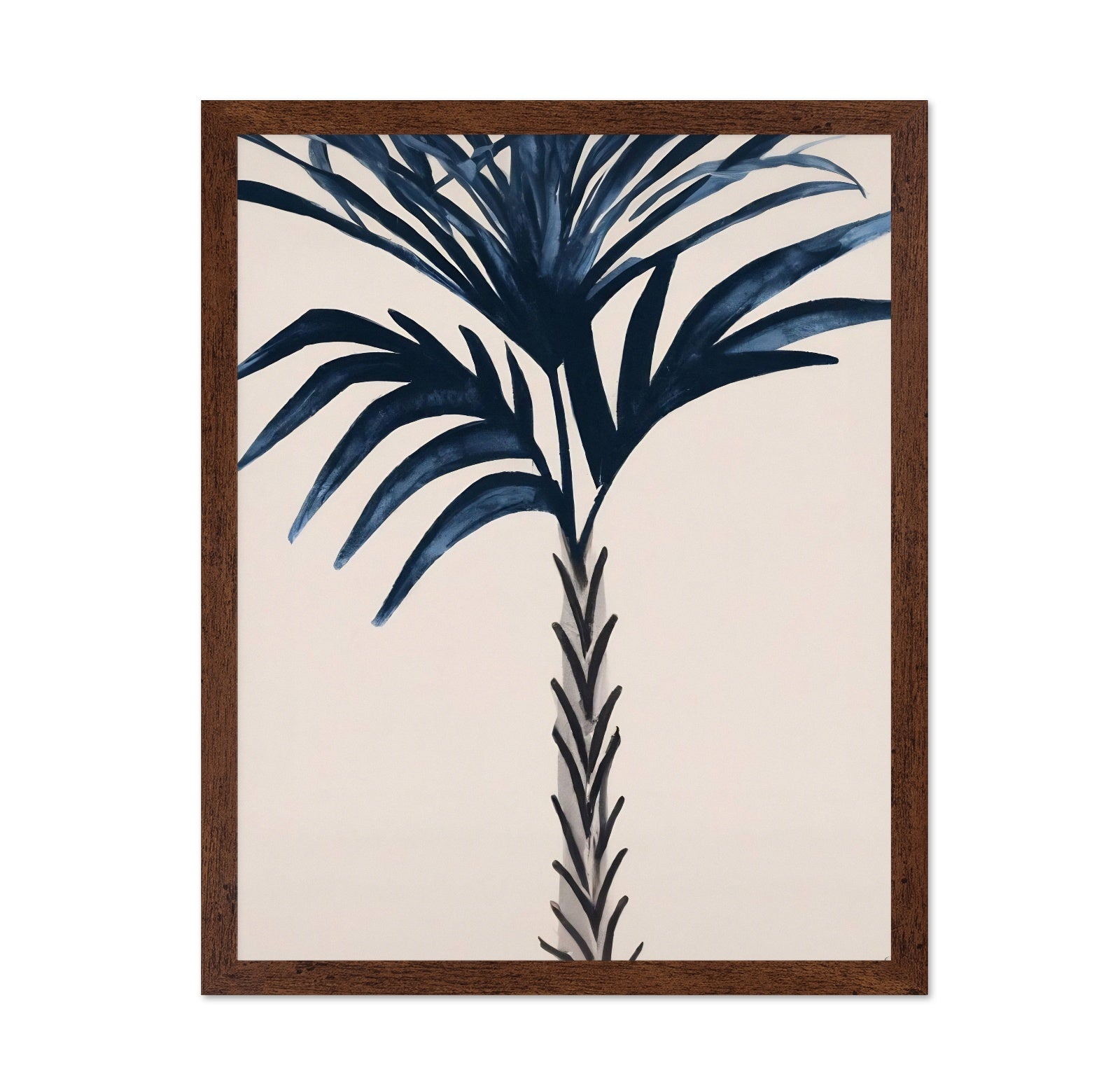 Indigo Palm Silhouette