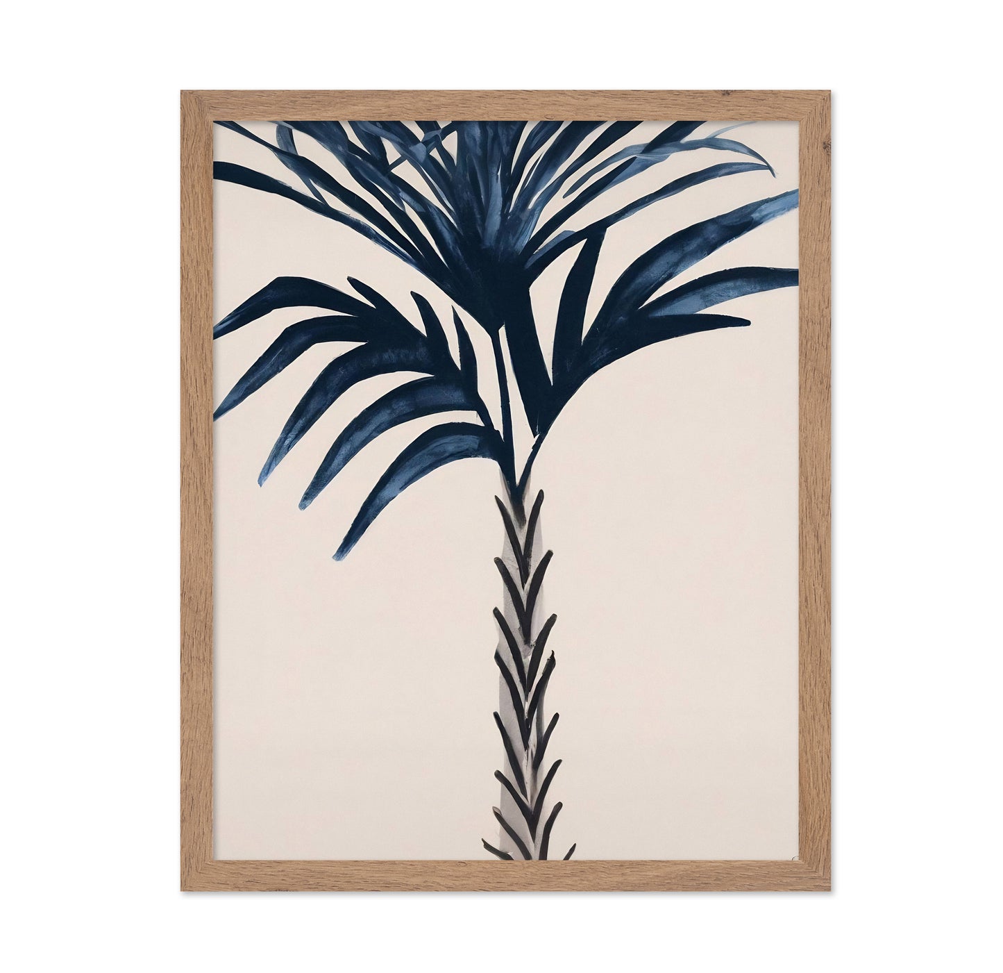Indigo Palm Silhouette