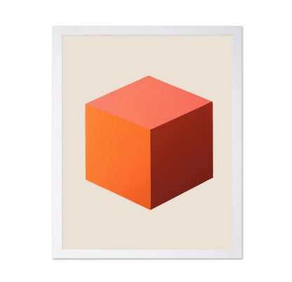 Minimalist Orange Cube
