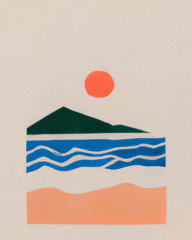 Minimal Coastal Sunset