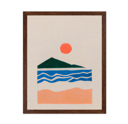 Minimal Coastal Sunset