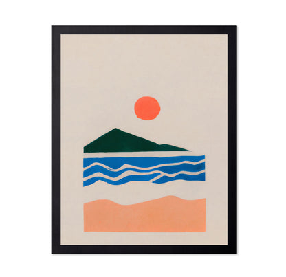 Minimal Coastal Sunset