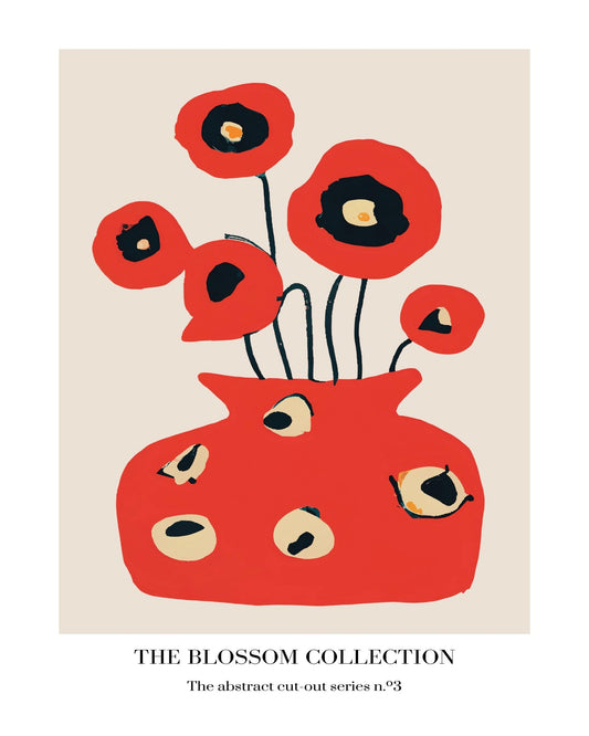 Red Blossom Vase
