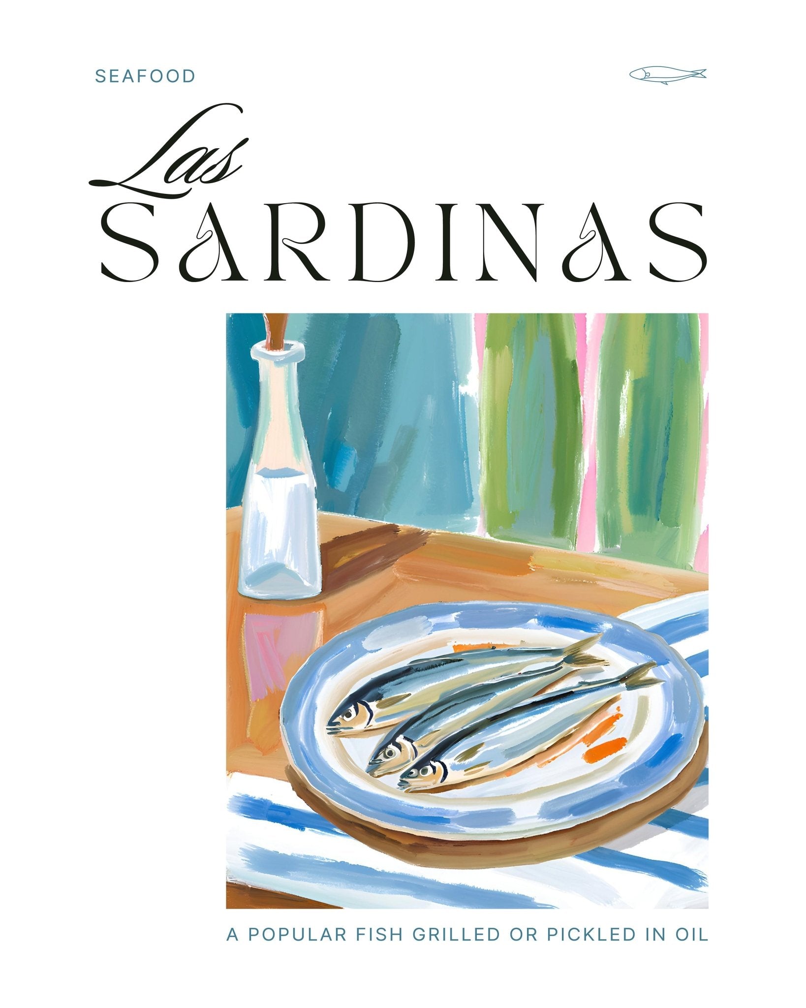 Sardine Plate Still Life No1