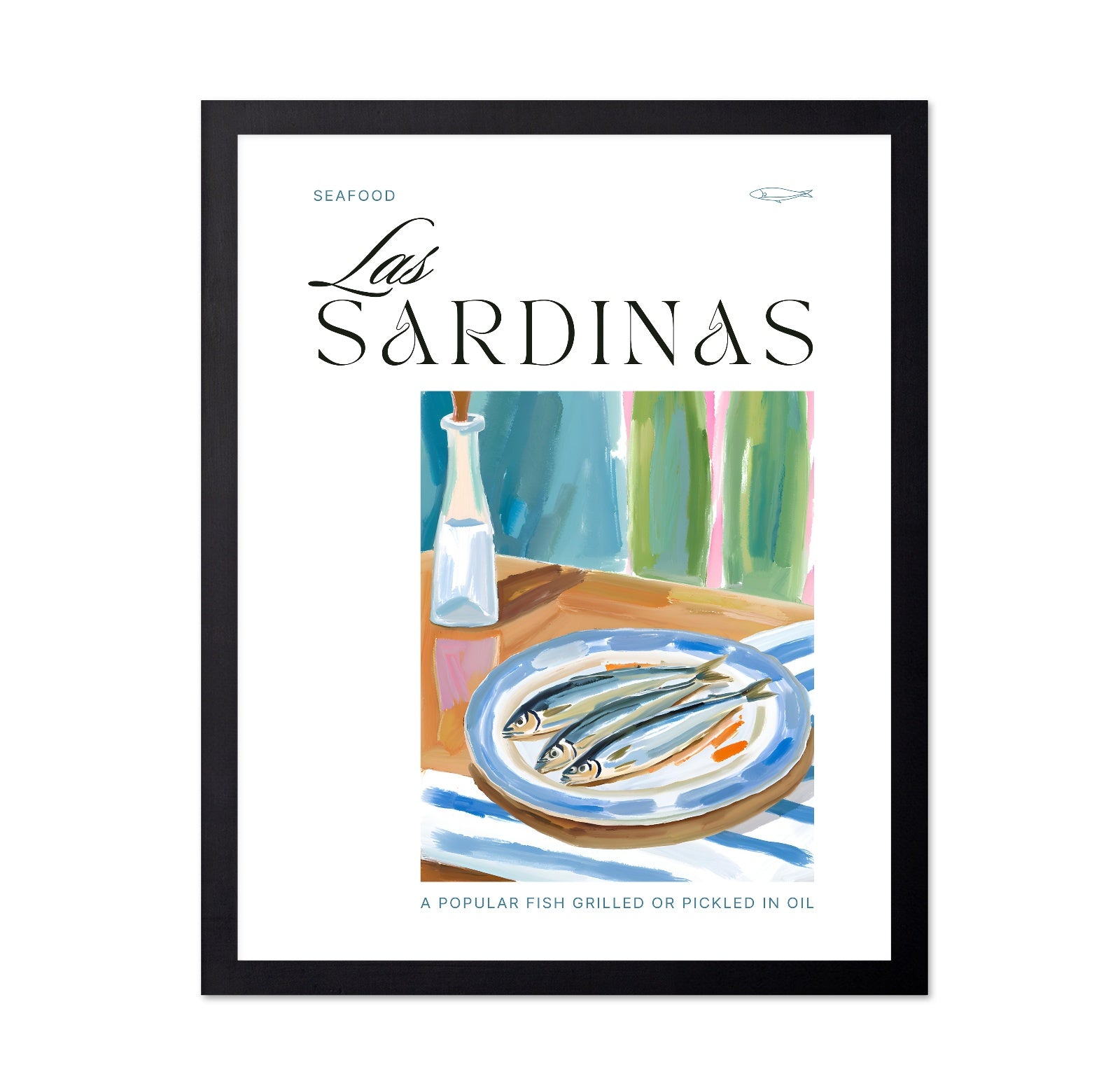 Sardine Plate Still Life No1