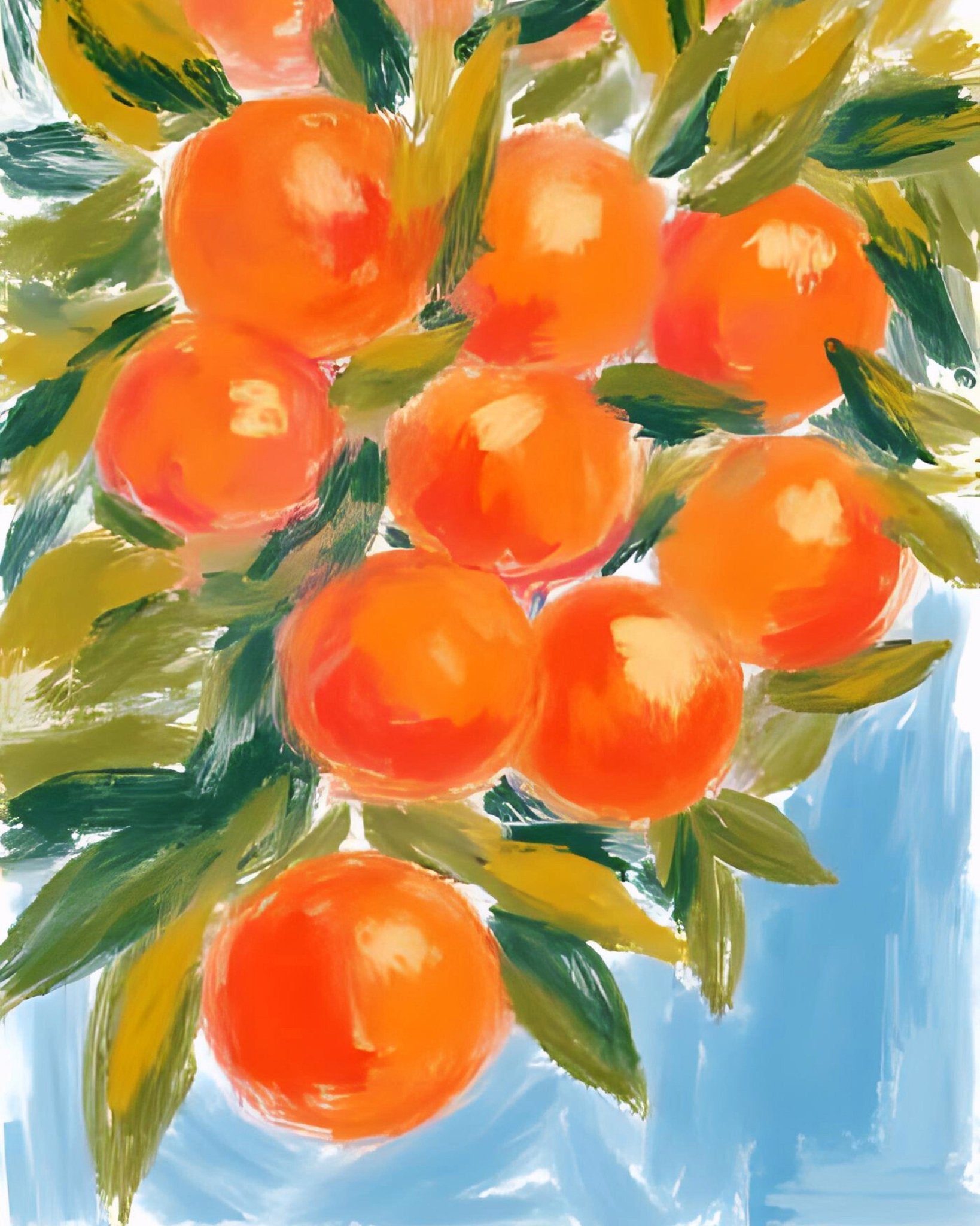 Orange Tree Painting