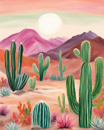 Colorful Desert Cactus