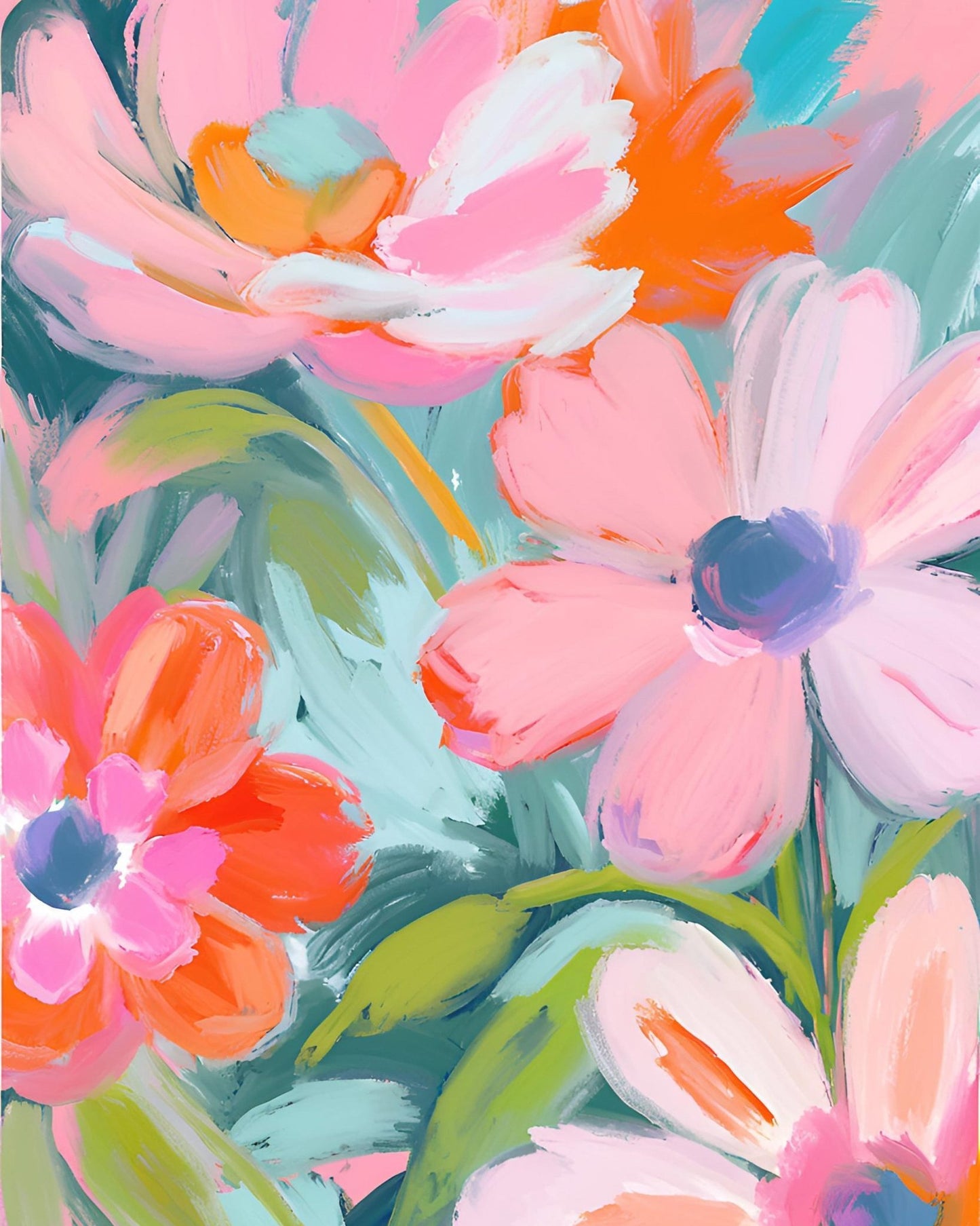 Pastel Garden Bloom