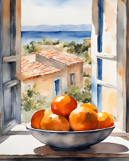 Oranges Window View