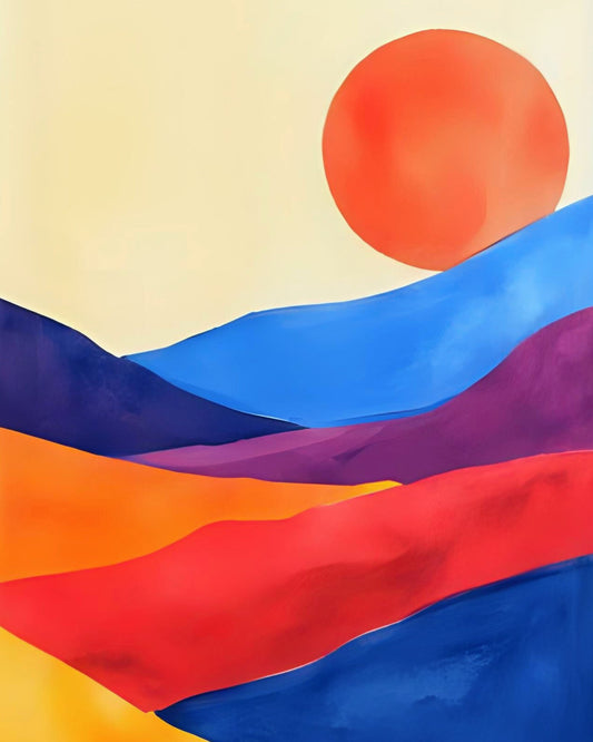 Colorful Sunset Hills