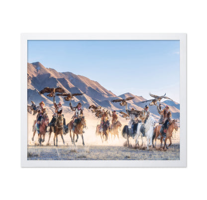 Eagle Hunters On Horseback