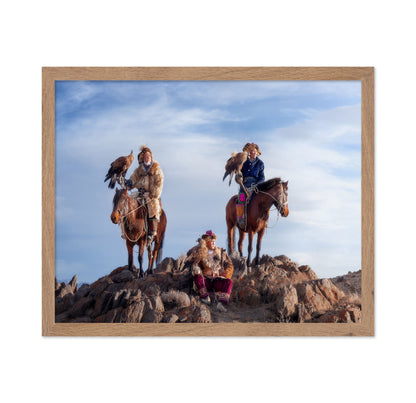 Eagle Hunters On Ridge