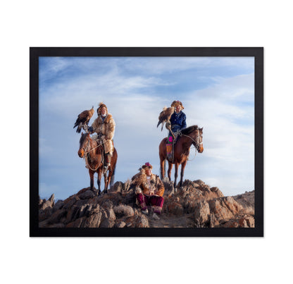 Eagle Hunters On Ridge