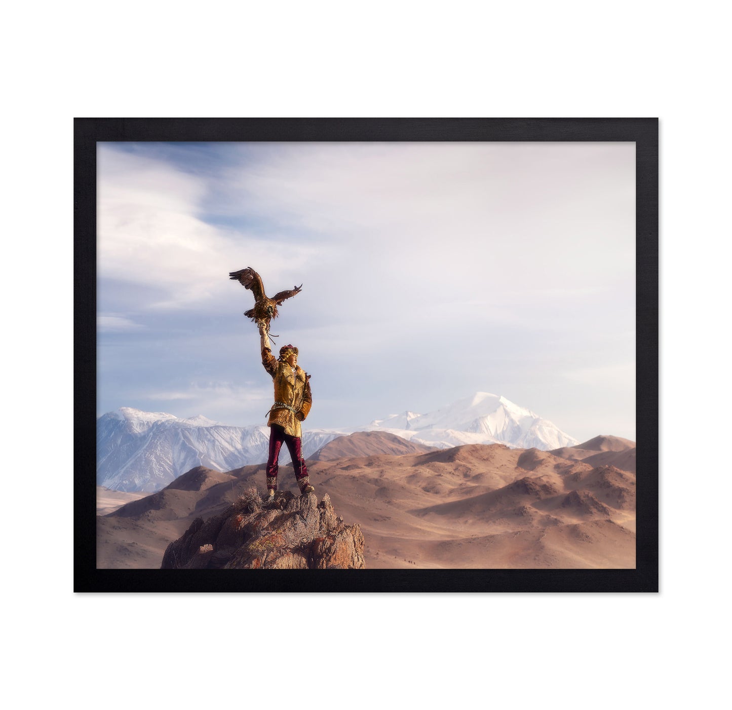 Eagle Hunter On Peak