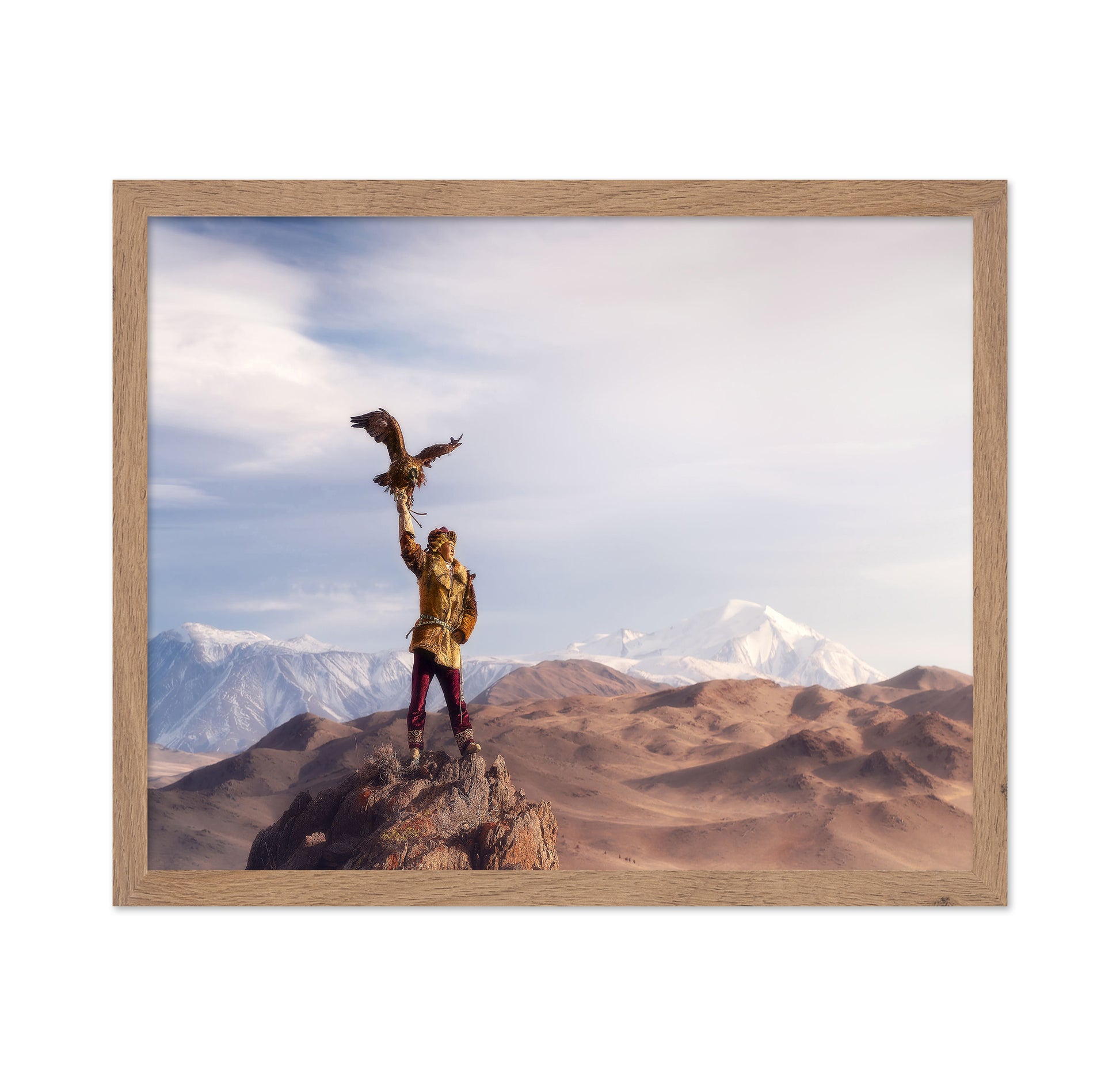 Eagle Hunter On Peak