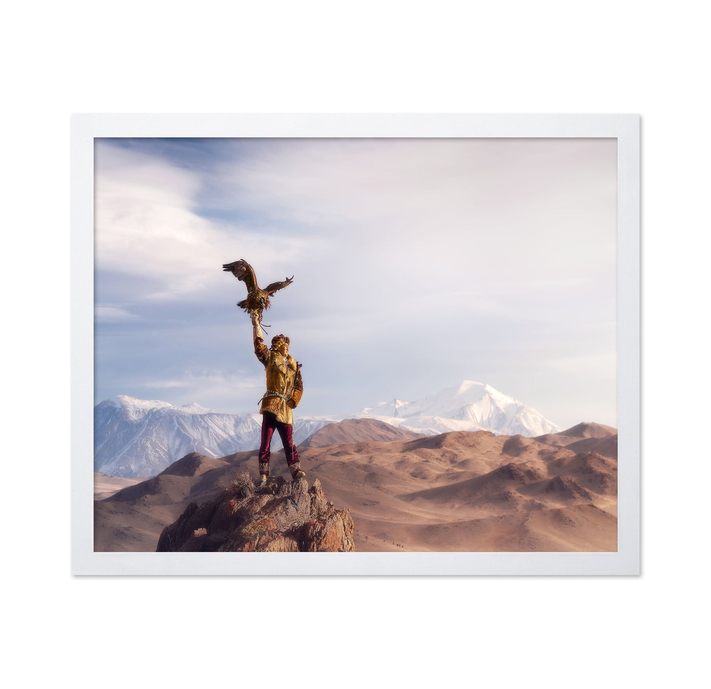 Eagle Hunter On Peak