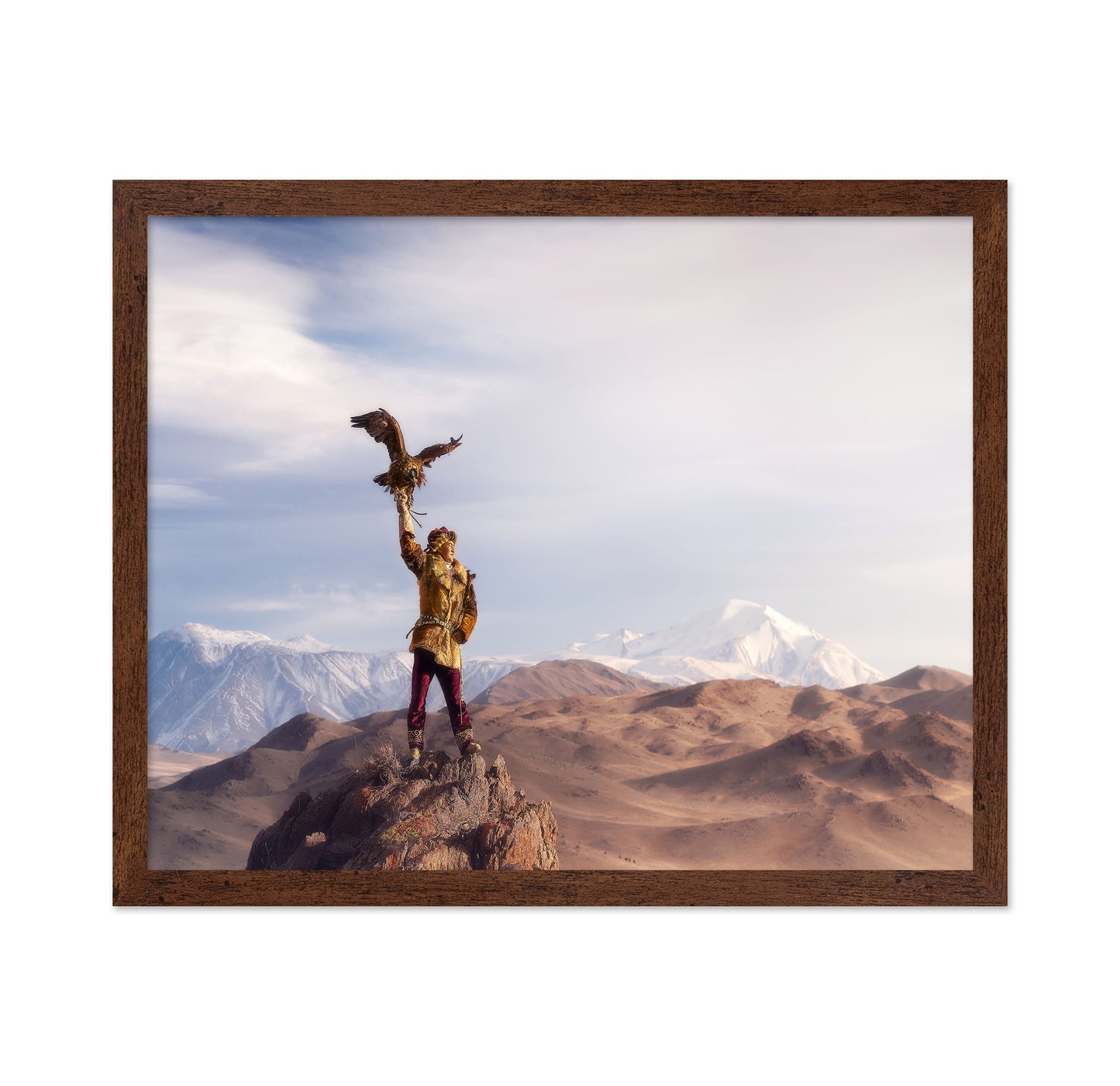 Eagle Hunter On Peak