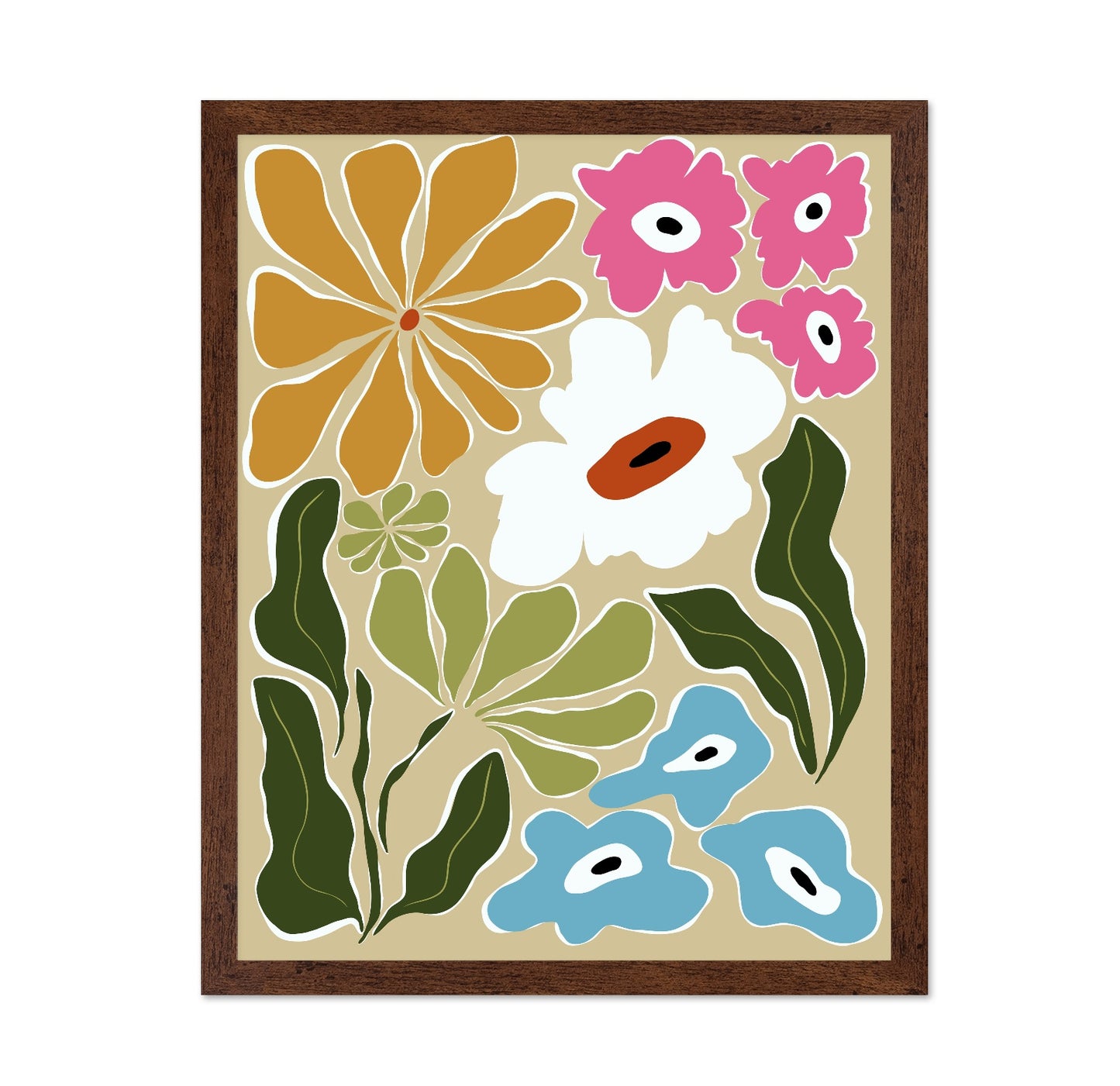 Retro Floral Shapes