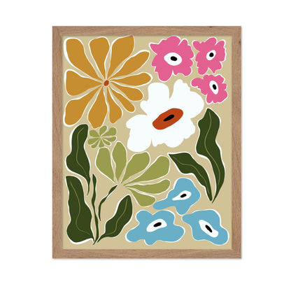 Retro Floral Shapes