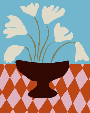 Retro Floral Vessel