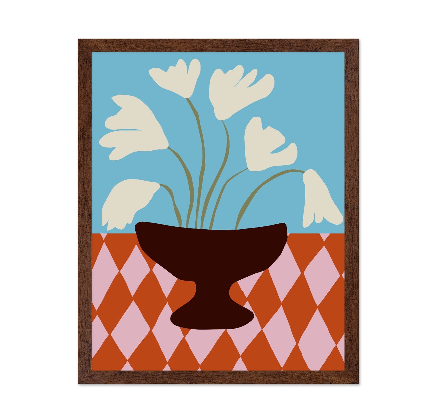 Retro Floral Vessel
