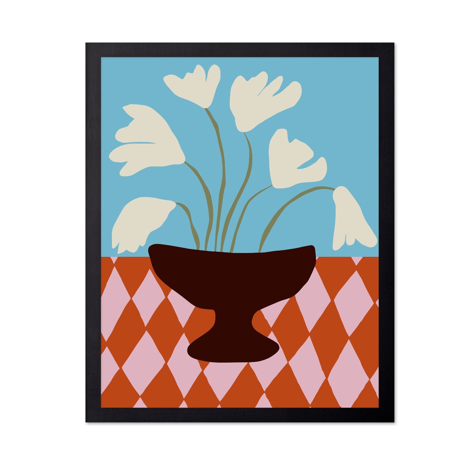 Retro Floral Vessel