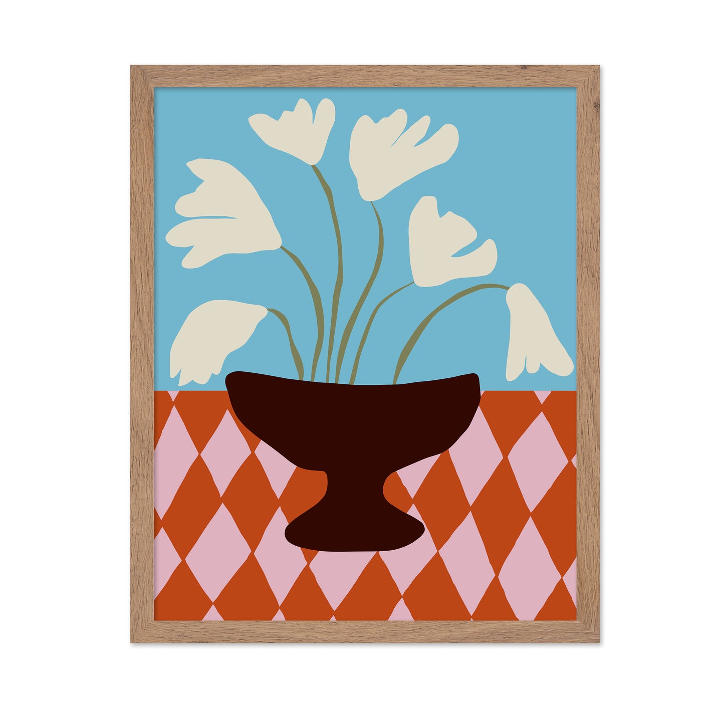 Retro Floral Vessel