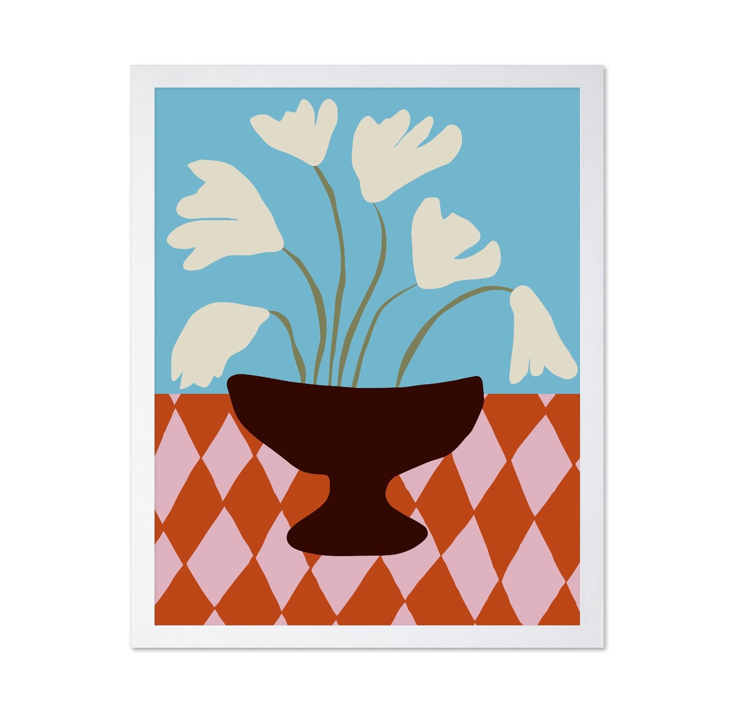 Retro Floral Vessel