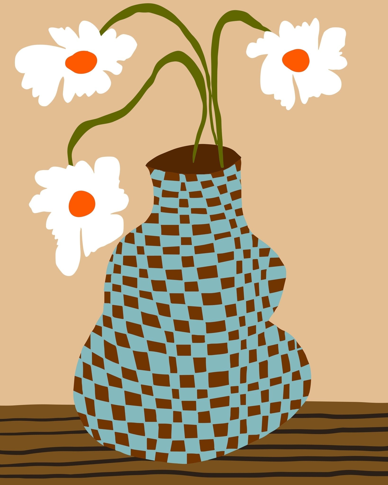 Playful Floral Pottery