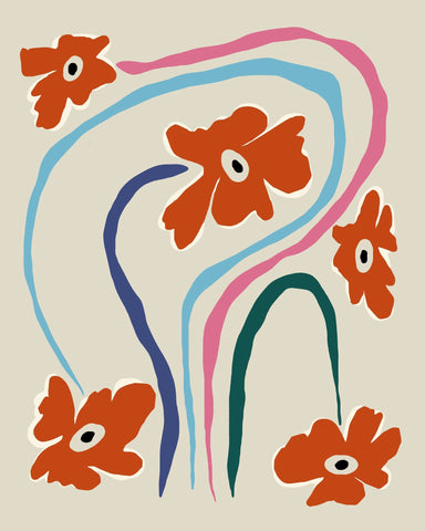 Flowing String Flowers