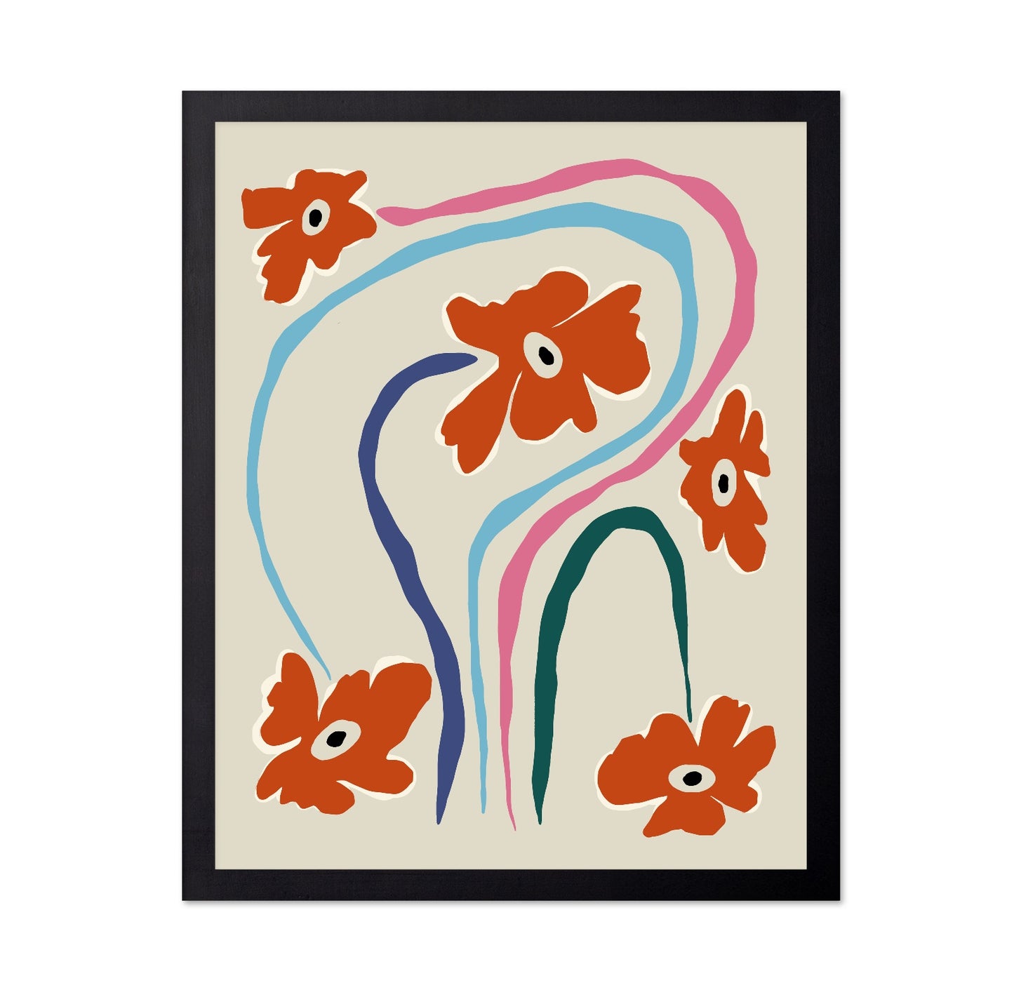 Flowing String Flowers