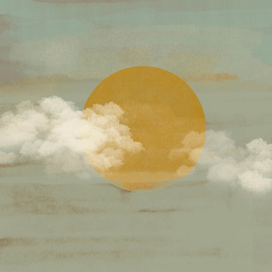 Golden Sun Through Clouds