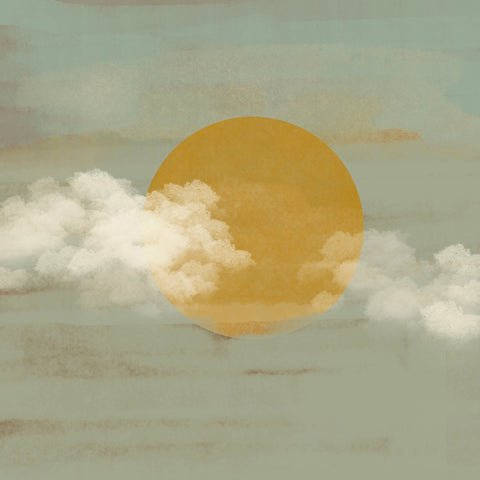 Golden Sun Through Clouds