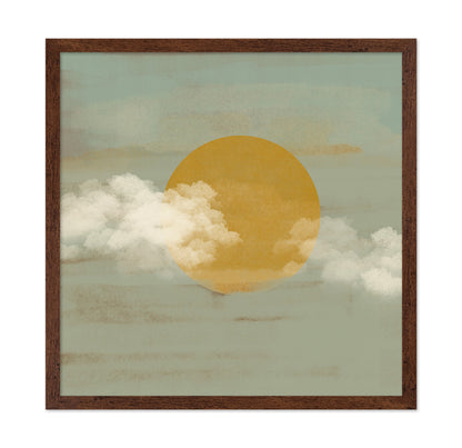 Golden Sun Through Clouds