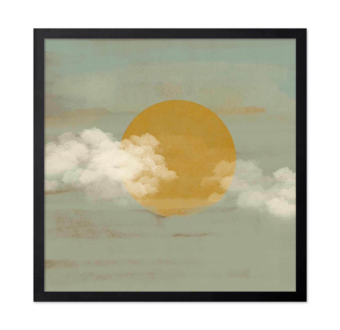 Golden Sun Through Clouds