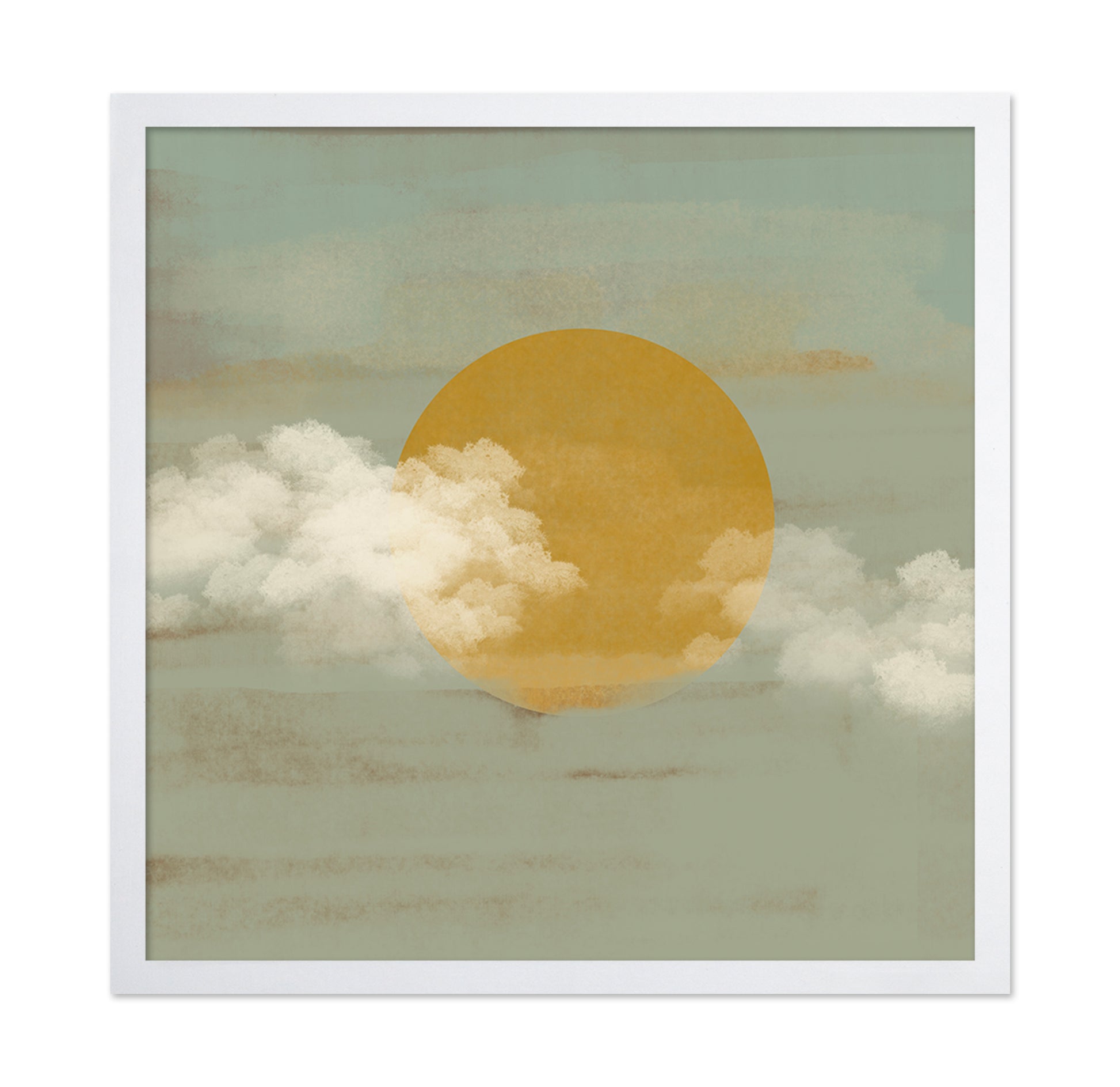 Golden Sun Through Clouds