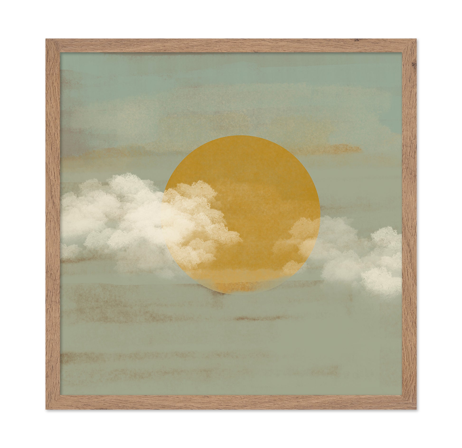 Golden Sun Through Clouds