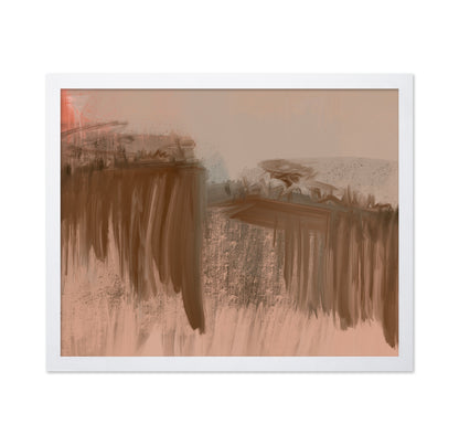 Ocher Abstract Landscape