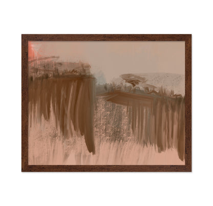 Ocher Abstract Landscape