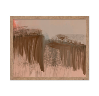 Ocher Abstract Landscape