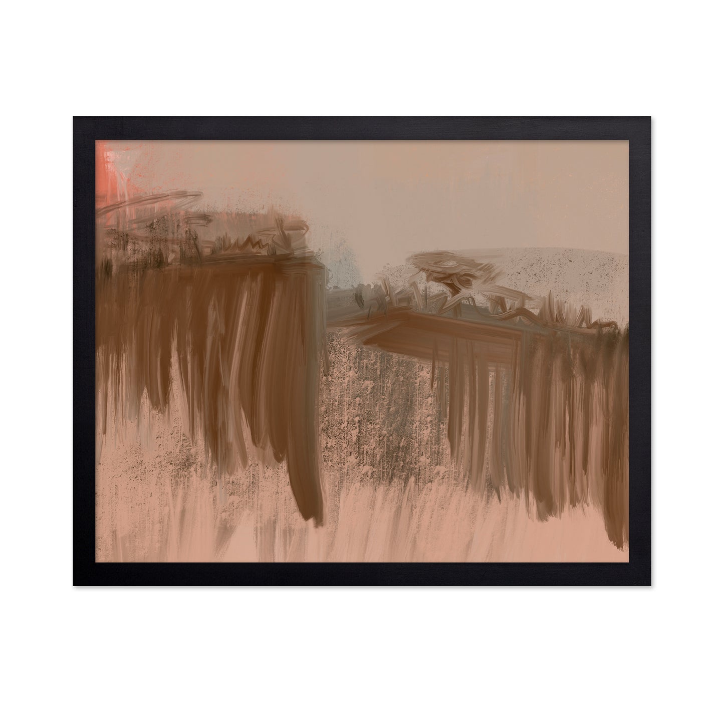 Ocher Abstract Landscape