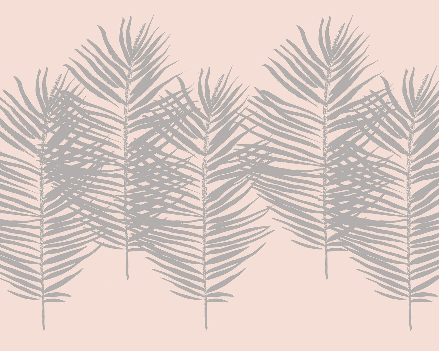 Soft Pink Palm Leaves