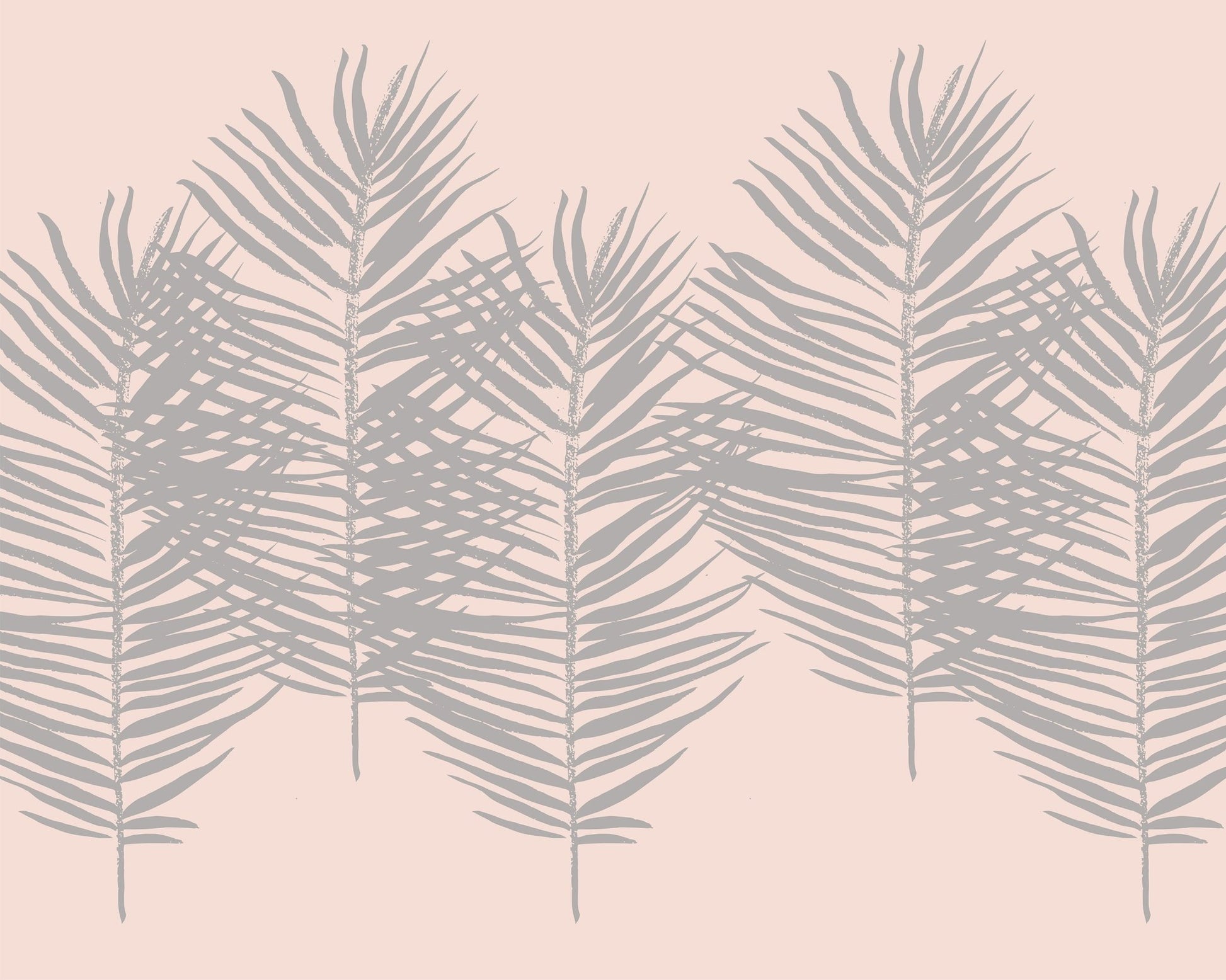 Soft Pink Palm Leaves