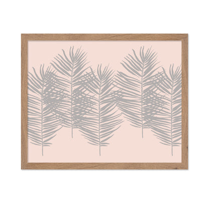 Soft Pink Palm Leaves